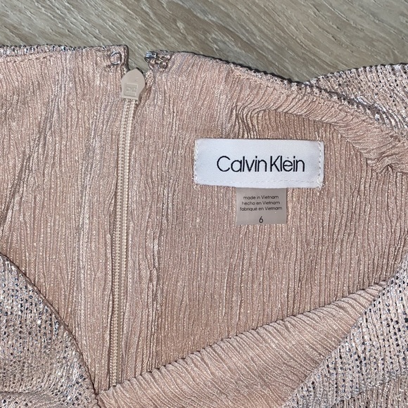 NWT Calvin Klein Metallic Dress - Picture 3 of 3